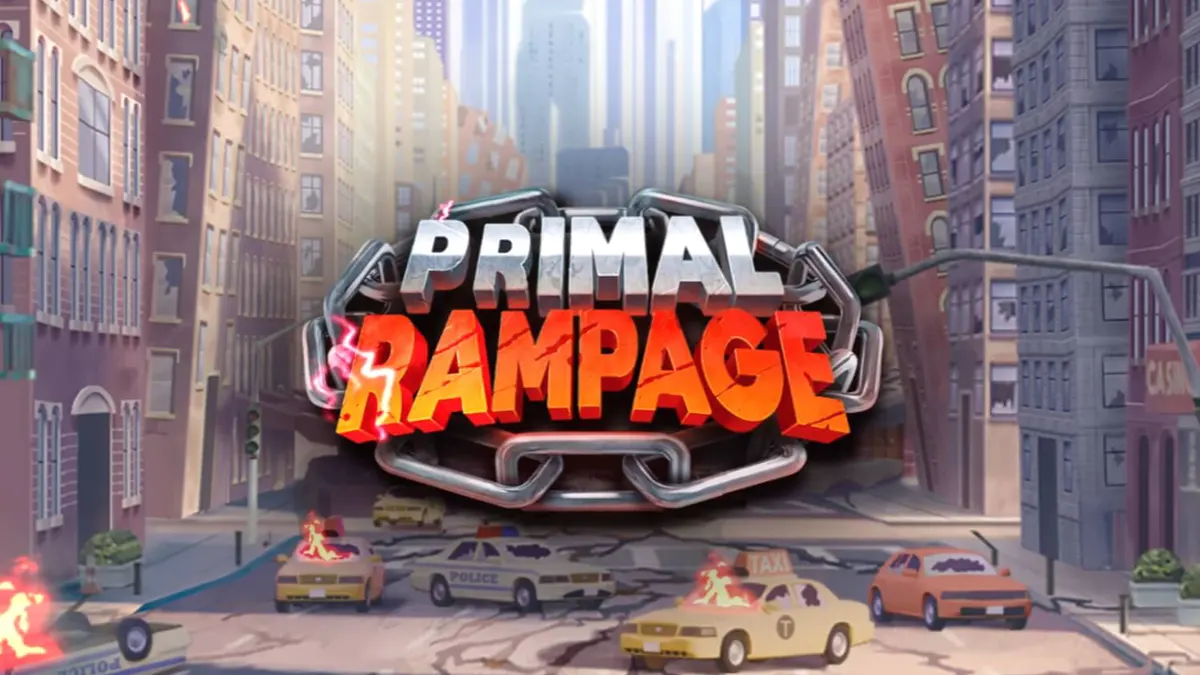 Tampilan visual slot Primal Rampage dengan tema hutan dan kera raksasa